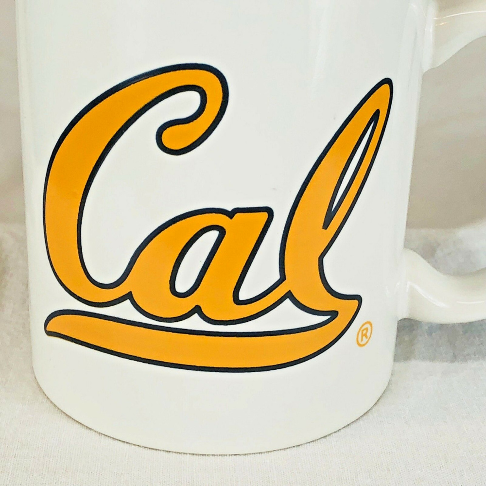 University Berkley Cal Coffee Cup Mug Yellow White